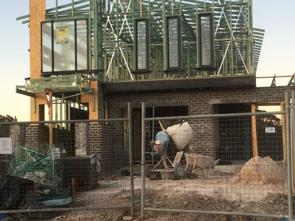 Brickwork under way at Gumnut at Riverstone