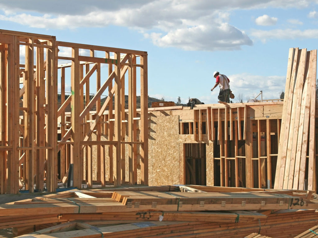 The roof frame going on — Gumnut at Riverstone