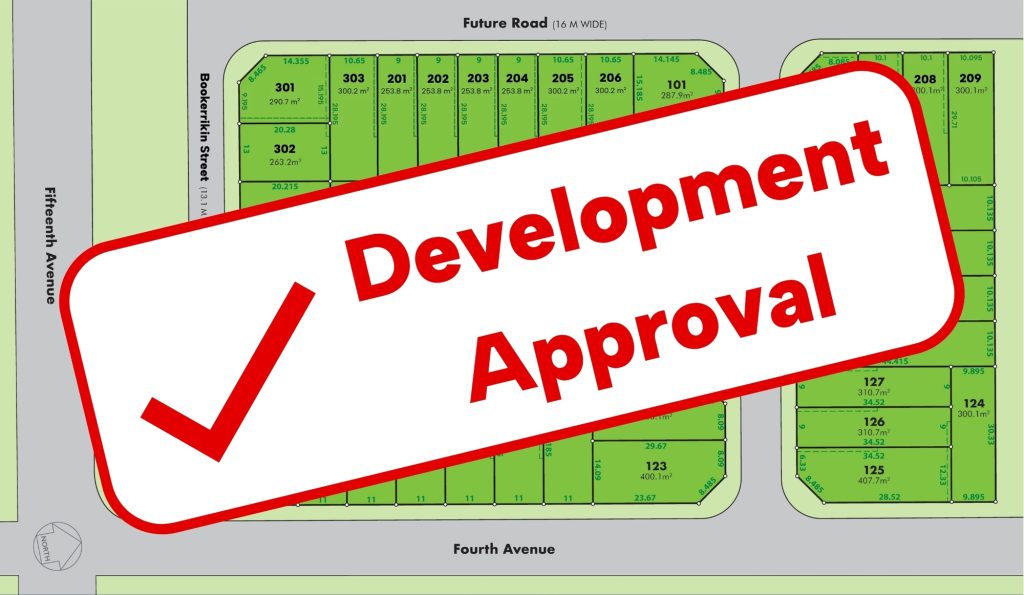 Lotus at Austral — the lot layout, Development Approval granted