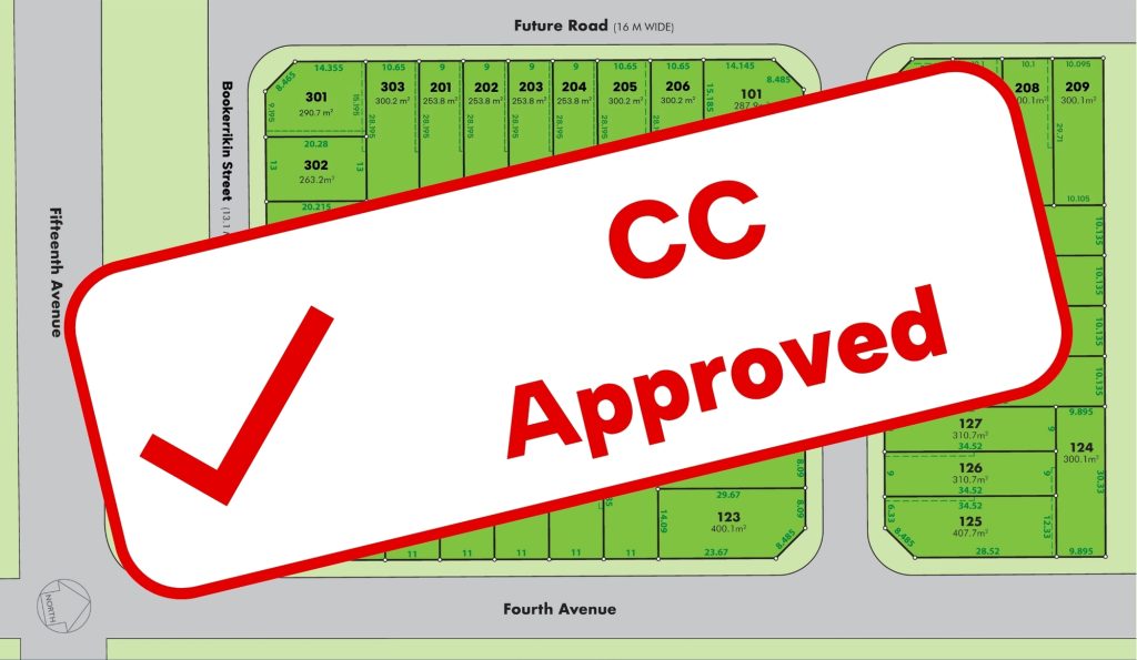 Lotus at Austral — the lot layout, Construction Certificate approved
